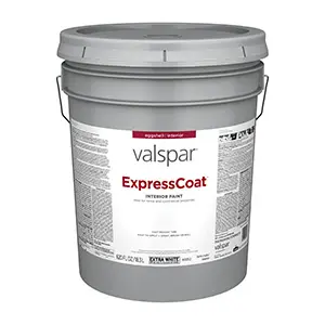 Valspar Express Coat Interior Paint Eggshell Extra White Five Gallons SW7106 811181SW7106 Valspar Express Coat Interior Paint Eggshell Extra White Five Gallons SW7106 811181SW7106