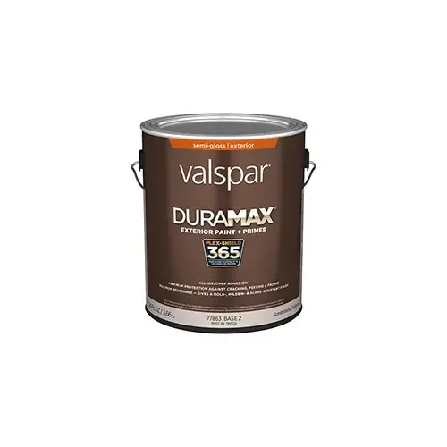 Valspar Duramax Exterior Paint Semi-Gloss Base 2 One Gallon 3003-2A Valspar Duramax Exterior Paint Semi-Gloss Base 2 One Gallon 3003-2A