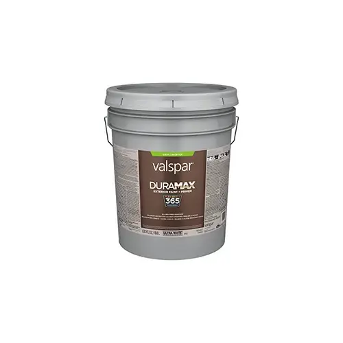 Valspar Duramax Exterior Paint Satin Ultra White/Base 1 Five Gallons SW0051 Valspar Duramax Exterior Paint Satin Ultra White/Base 1 Five Gallons SW0051