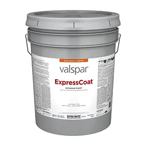 Valspar Express Coat Interior Paint Semi-Gloss Extra White Five Gallons 4007-10A 8111804007-10A Valspar Express Coat Interior Paint Semi-Gloss Extra White Five Gallons 4007-10A 8111804007-10A