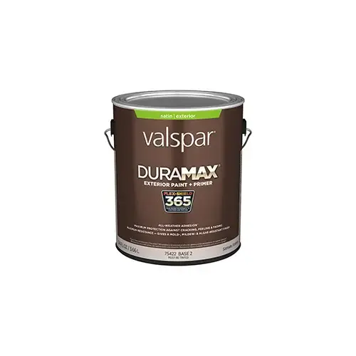 Valspar Duramax Exterior Paint Satin Base 2 One Gallon 5002-1C Valspar Duramax Exterior Paint Satin Base 2 One Gallon 5002-1C