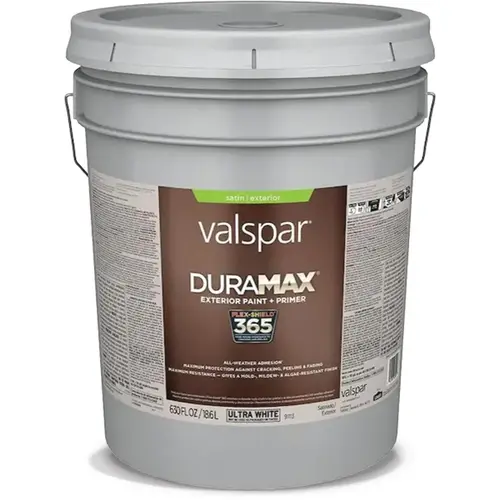 Valspar Duramax Satin Base 1 Tintable Latex Exterior Paint + Primer, 5-Gallon Valspar Duramax Satin Base 1 Tintable Latex Exterior Paint + Primer, 5-Gallon