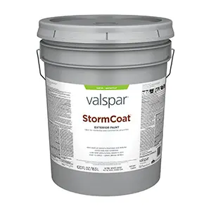 Valspar Stormcoat Exterior Paint Satin White Base/Pastel Five Gallons CI206 811565CI206