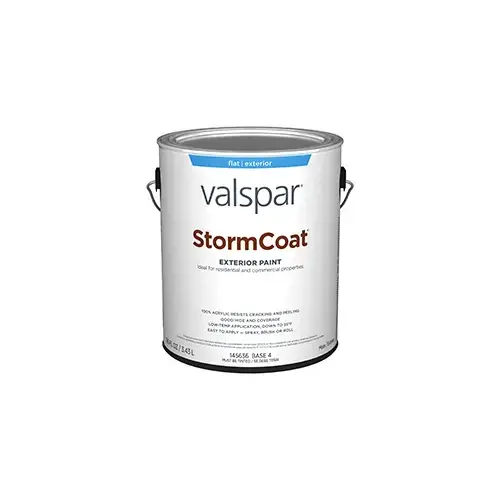 Valspar Stormcoat Exterior Paint Flat/Matte Base 4/Neutral One Gallon 3003-9B Valspar Stormcoat Exterior Paint Flat/Matte Base 4/Neutral One Gallon 3003-9B