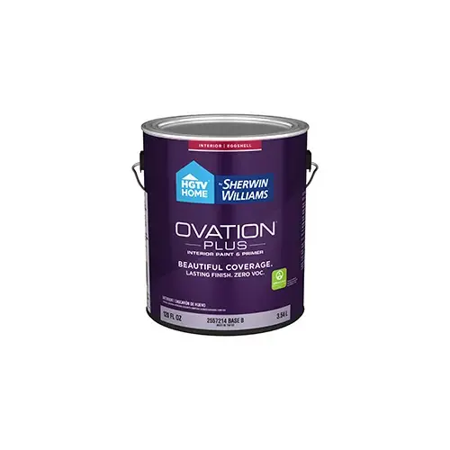 HGTV Home by Sherwin-Williams Ovation Plus Interior Paint Eggshell Base B One Gallon 2001-7C HGTV Home by Sherwin-Williams Ovation Plus Interior Paint Eggshell Base B One Gallon 2001-7C