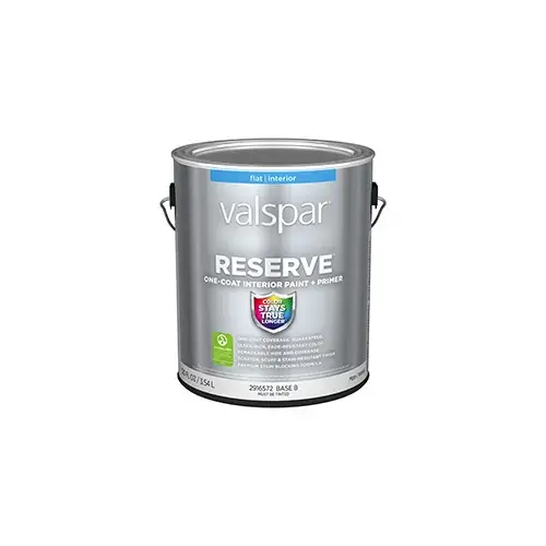 Valspar Reserve Interior Paint Flat/Matte Base B One Gallon 2004-7B Valspar Reserve Interior Paint Flat/Matte Base B One Gallon 2004-7B