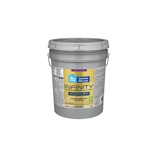 HGTV Home by Sherwin-Williams Infinity Interior Paint Semi-Gloss Ultra White Five Gallons CI6 HGTV Home by Sherwin-Williams Infinity Interior Paint Semi-Gloss Ultra White Five Gallons CI6