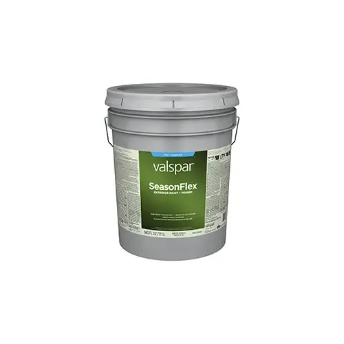 Valspar Seasonflex Exterior Paint Flat/Matte Tint Base 4 Five Gallons 1009-4 Valspar Seasonflex Exterior Paint Flat/Matte Tint Base 4 Five Gallons 1009-4