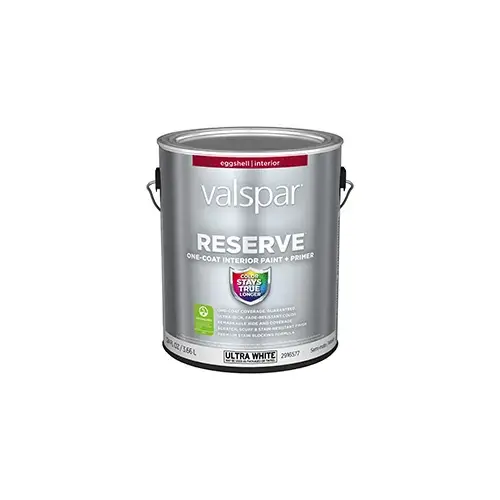 Valspar Reserve Interior Paint Eggshell Ultra White One Gallon 2002-2A Valspar Reserve Interior Paint Eggshell Ultra White One Gallon 2002-2A