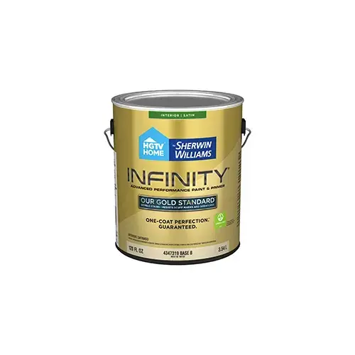 HGTV Home by Sherwin-Williams Infinity Interior Paint Satin Base B One Gallon CI155 HGTV Home by Sherwin-Williams Infinity Interior Paint Satin Base B One Gallon CI155