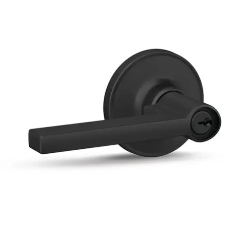 Schlage Solstice Entry Lever Matte Black Schlage Solstice Entry Lever Matte Black
