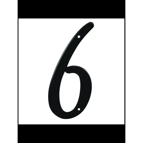 4" Numbers Black "6/9" - pack of 5 4" Numbers Black "6/9" - pack of 5