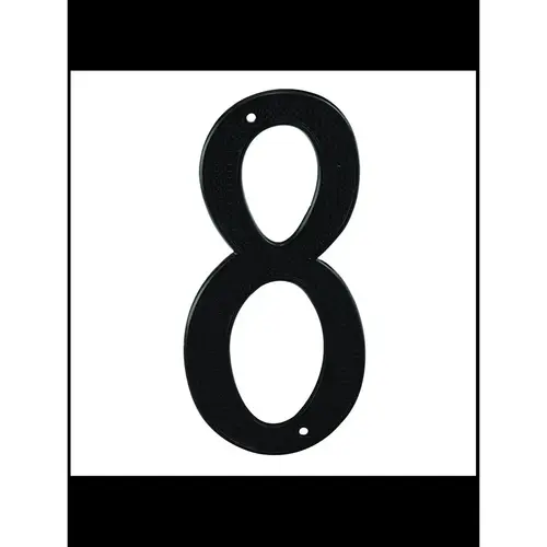 4" Numbers Black "8" - pack of 5 4" Numbers Black "8" - pack of 5