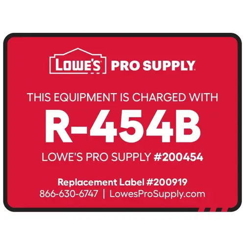 R-454B Refrigerant ID Labels R-454B Refrigerant ID Labels