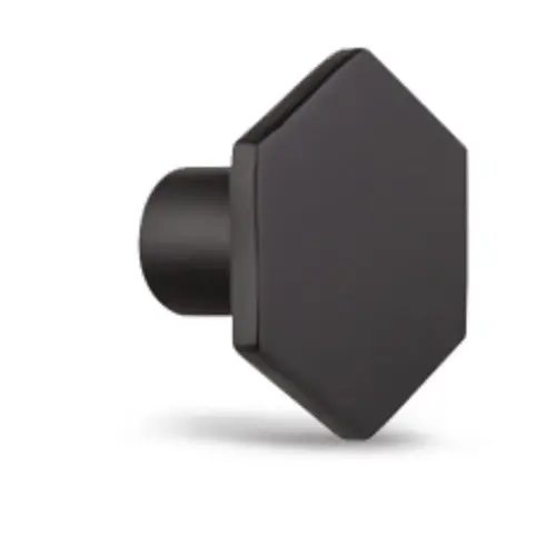 Cabinet Knob Hexagon Style Black, Pack of 10 Cabinet Knob Hexagon Style Black, Pack of 10