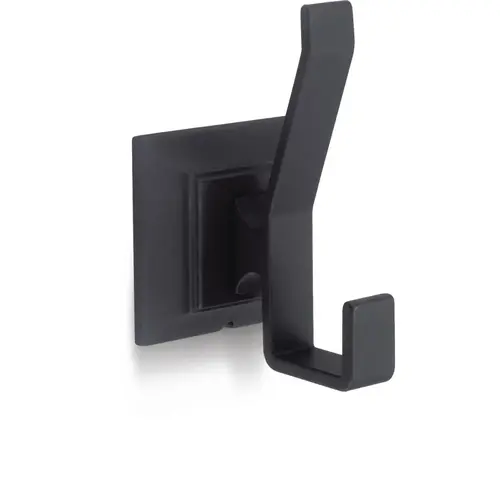 Square Base Robe Hook, Matte Black Square Base Robe Hook, Matte Black
