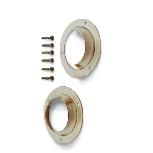 Closet Pole Sockets Pair Polished Brass Closet Pole Sockets Pair Polished Brass