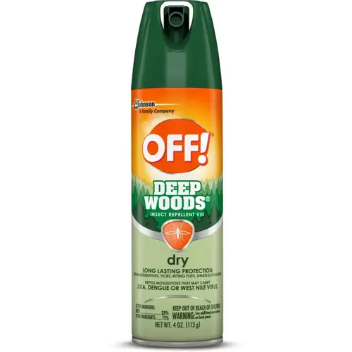 OFF! Deep Woods Dry Formula 4 oz Aerosol OFF! Deep Woods Dry Formula 4 oz Aerosol