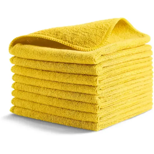 Rubbermaid Commercial Products Light-Duty Yellow Microfiber Cloth, New, 12-in x 12-in Rubbermaid Commercial Products Light-Duty Yellow Microfiber Cloth, New, 12-in x 12-in