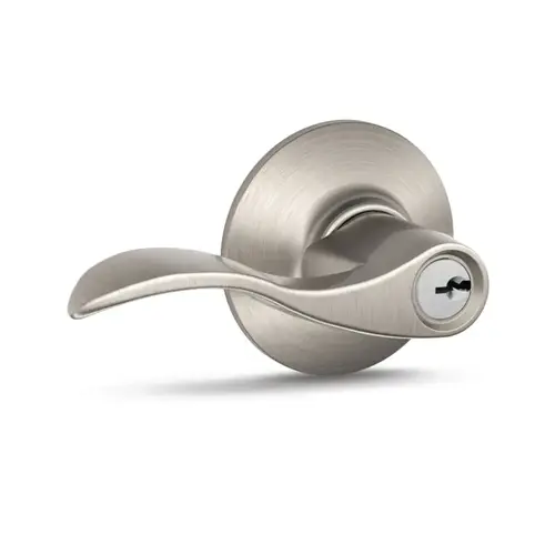 Schlage Accent Entry Lever Satin Nickel Schlage Accent Entry Lever Satin Nickel