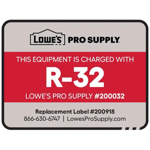 R-32 Refrigerant ID Labels R-32 Refrigerant ID Labels