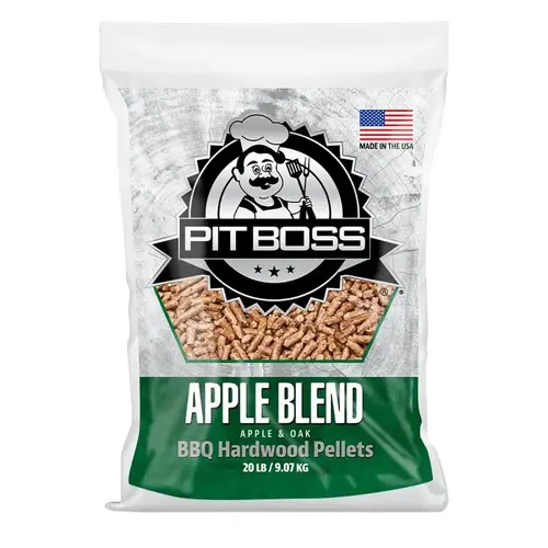 Pit Boss 55233 Apple Blend Pellets, 20 lb, Bag, Wood Pit Boss 55233 Apple Blend Pellets, 20 lb, Bag, Wood