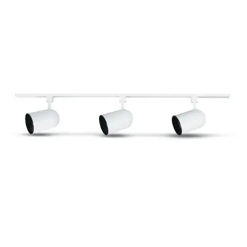 White Track Light 48" 3-Light White Track Light 48" 3-Light