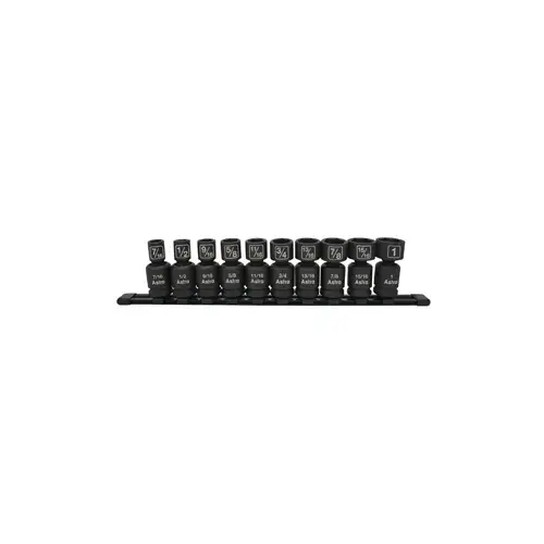 10pc 1/2" Drive Nano Pinless Universal Impact Sockets - SAE 10pc 1/2" Drive Nano Pinless Universal Impact Sockets - SAE