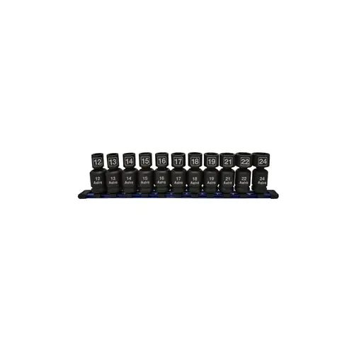 11pc 1/2" Drive Nano Pinless Universal Impact Sockets - Metric 11pc 1/2" Drive Nano Pinless Universal Impact Sockets - Metric