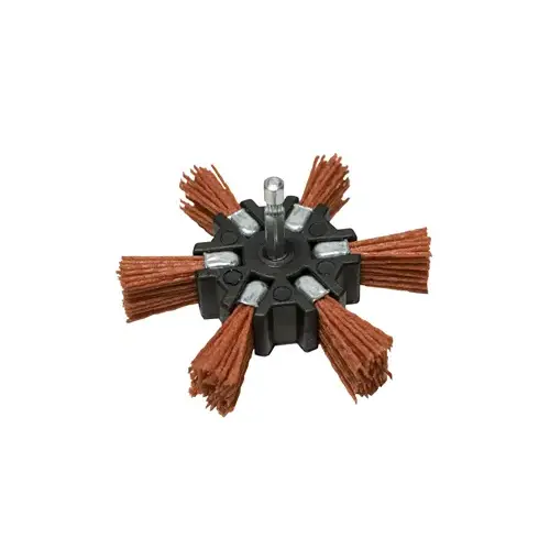 4" Coarse Nylon Flap Brush Hex 4" Coarse Nylon Flap Brush Hex
