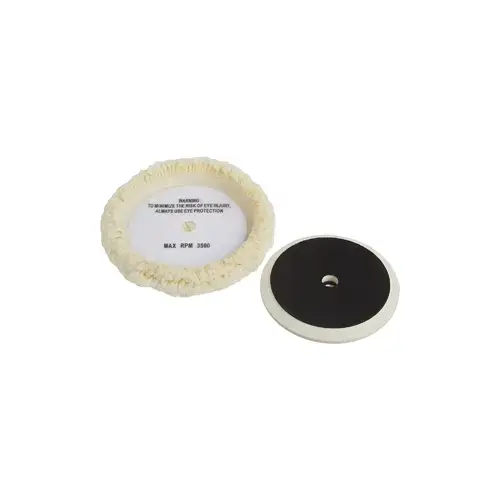 7" Wool Buffing Pad & Backing 7" Wool Buffing Pad & Backing