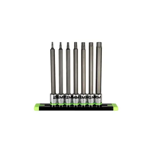 7-PC 1/4 inch Dr Long Metric RPT Hex Driver Set 7-PC 1/4 inch Dr Long Metric RPT Hex Driver Set