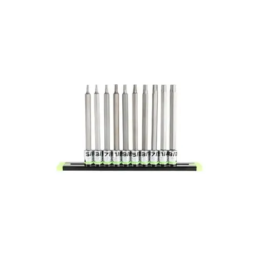 10 Piece 1/4 Inch Drive Long SAE RPT Hex Driver Set 10 Piece 1/4 Inch Drive Long SAE RPT Hex Driver Set