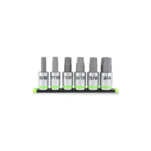 6 Piece 1/2" Drive SAE RPT Hex 6 Piece 1/2" Drive SAE RPT Hex