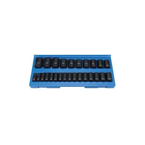 1/2" Drive 26 Piece Semi-Deep 1/2" Drive 26 Piece Semi-Deep