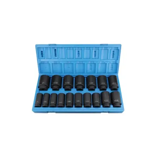 3/4" Drive 17 Piece SAE Deep 3/4" Drive 17 Piece SAE Deep
