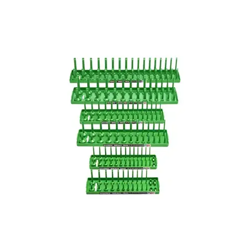 Six Piece Green Socket Tray Six Piece Green Socket Tray