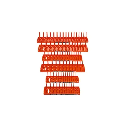 Six Piece Orange Socket Tray Six Piece Orange Socket Tray