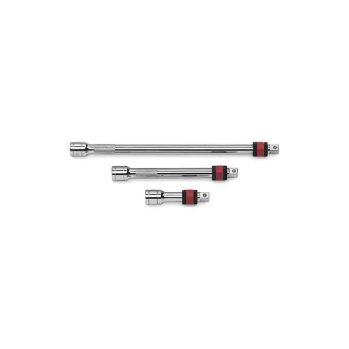3 Piece 1/4 Inch Drive Locking Extension Set 2 Inch, 3 Inch & 6 Inch 3 Piece 1/4 Inch Drive Locking Extension Set 2 Inch, 3 Inch & 6 Inch