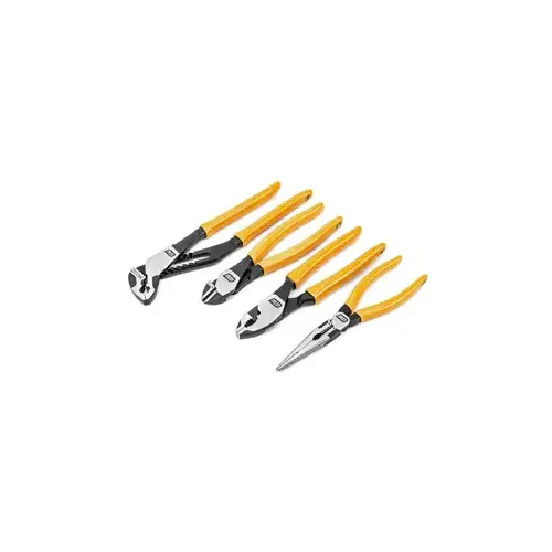 4 Piece PITBULL Mixed Dual Material Plier Set 4 Piece PITBULL Mixed Dual Material Plier Set