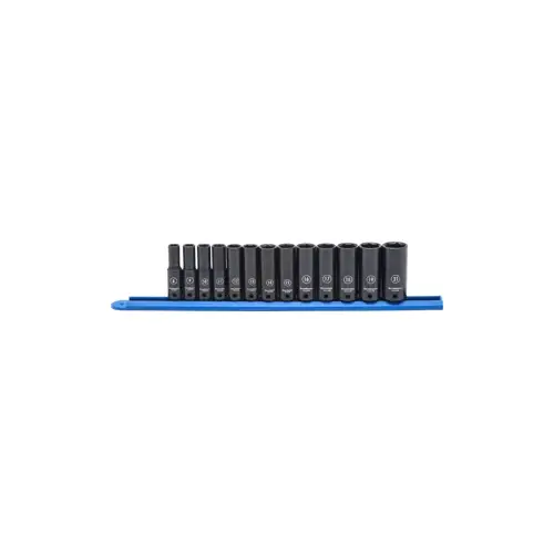 13 Piece 3/8 Inch Drive 6 Point Deep Impact Metric Socket Set 13 Piece 3/8 Inch Drive 6 Point Deep Impact Metric Socket Set