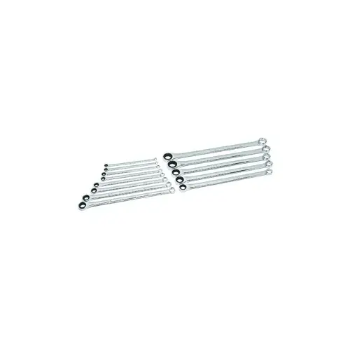 13 Piece 72-Tooth 12 Point XL GearBox Double Box Ratcheting SAE Wrench Set 13 Piece 72-Tooth 12 Point XL GearBox Double Box Ratcheting SAE Wrench Set