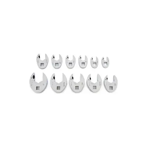 11 Piece 3/8 Inch Drive Ratcheting Crowfoot SAE Wrench Set 11 Piece 3/8 Inch Drive Ratcheting Crowfoot SAE Wrench Set
