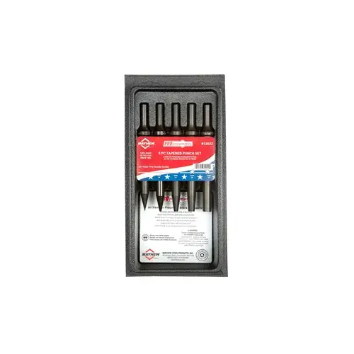 5 Pc Air Chisel Tapered Punch 5 Pc Air Chisel Tapered Punch