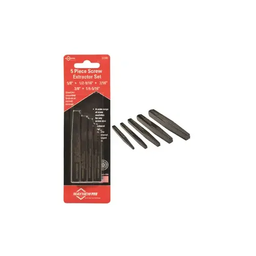 5 Piece Screw Extractor Set 5 Piece Screw Extractor Set