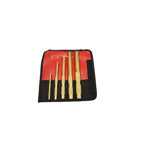 5-PC BRASS DRIFT PUNCH SET 5-PC BRASS DRIFT PUNCH SET