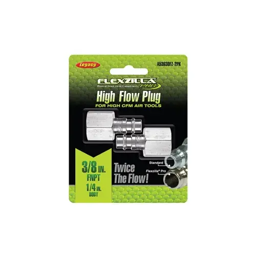 High Flow Plug 1/4" Body 3/8" High Flow Plug 1/4" Body 3/8"