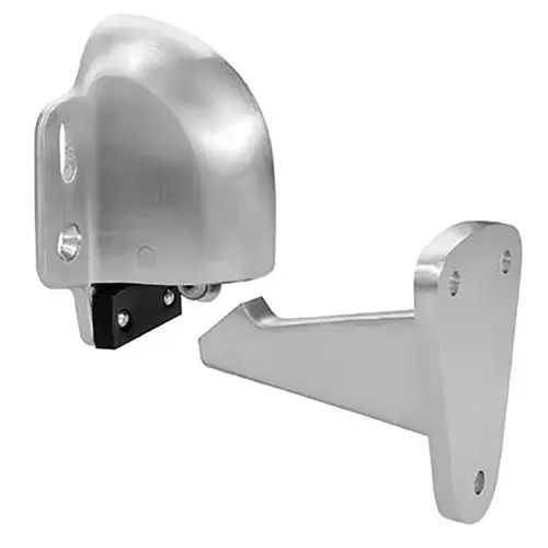 3 in. x 3-3/8 in. Satin Chrome Wall Holder Door Stop 3 in. x 3-3/8 in. Satin Chrome Wall Holder Door Stop