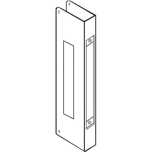 Mortise Lock Door Wrap 2-3/4" Backset, 1-3/4" Door, 5" W x 12" H, Rectangle Cut Out Size 1-5/8" x 7-5/16" and Door Edge Recess Cut Out (8" x 1-1/4"), Indent Latch Prep, 612/US10 Bronze Mortise Lock Door Wrap 2-3/4" Backset, 1-3/4" Door, 5" W x 12" H, Rectangle Cut Out Size 1-5/8" x 7-5/16" and Door Edge Recess Cut Out (8" x 1-1/4"), Indent Latch Prep, 612/US10 Bronze