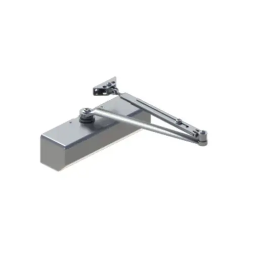Left Hand Multi-Mount 1-6 Adjustable Regular Door Closer Aluminum Finish - * Not Returnable *
